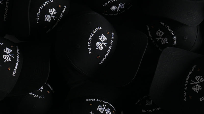 Chequered Flag Baseball Cap Black