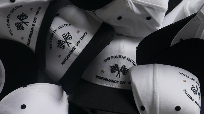 Chequered Flag Snapback White