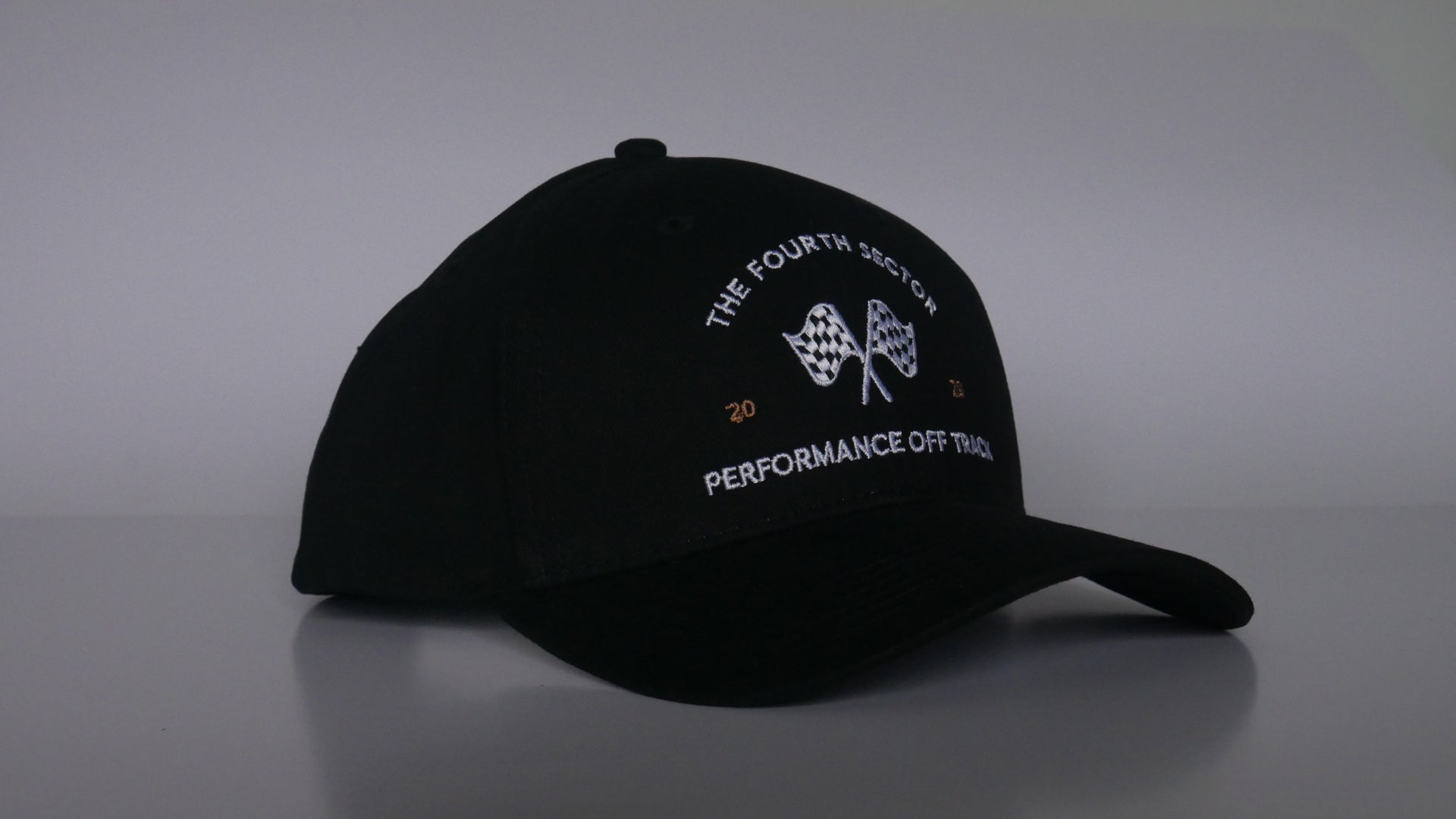 Chequered Flag Baseball Cap Black